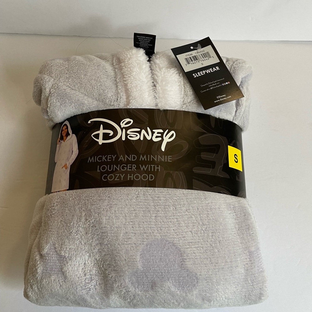 Disney Mickey and Minnie Mouse Lounger with Hood purple Sz small NWT
